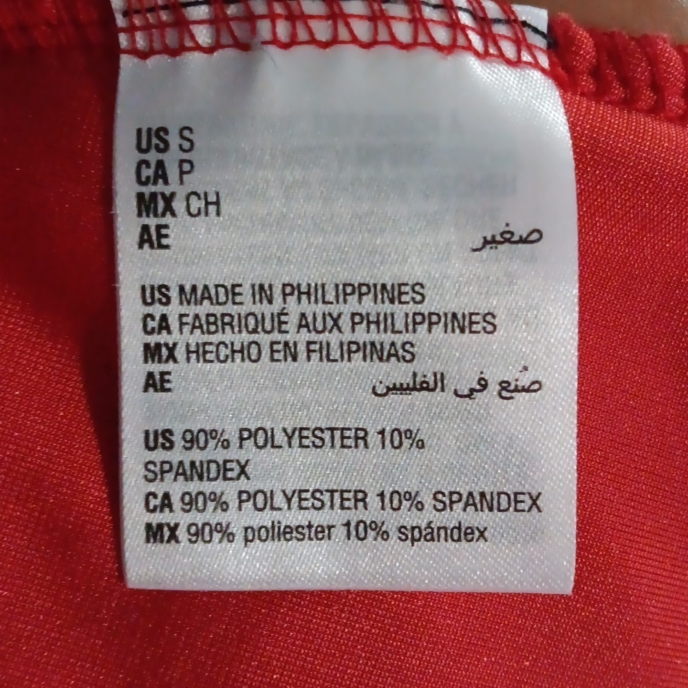 Maison Jules women's velvet red top size S long sleeve - Picture 5 of 5